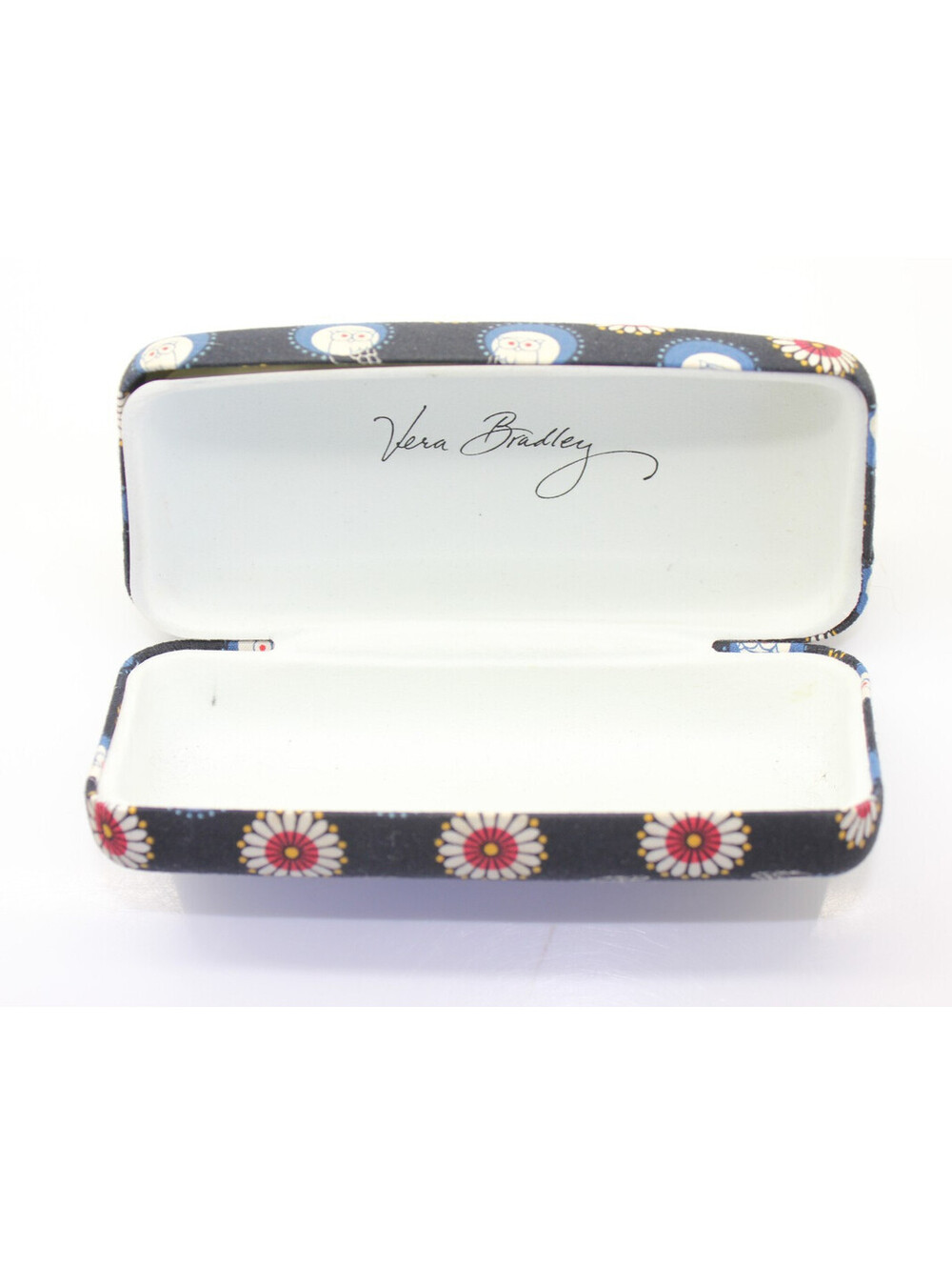 VERA BRADLEY Hard Shell Sunglass Eyeglass case Retired Night Owl pattern